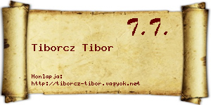 Tiborcz Tibor névjegykártya